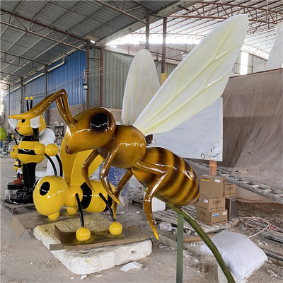 玻璃钢卡通动物雕塑 江门玻璃钢卡通蜜蜂 可定制